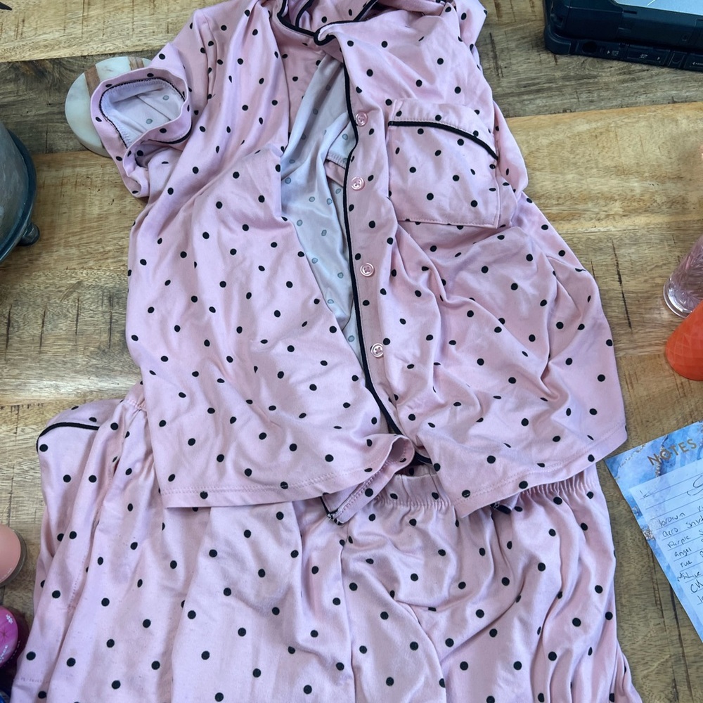joy spun pj set